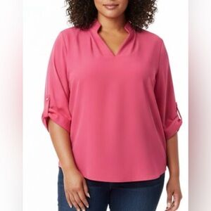 PLUS SIZE Calvin Klein Bold Pink Top